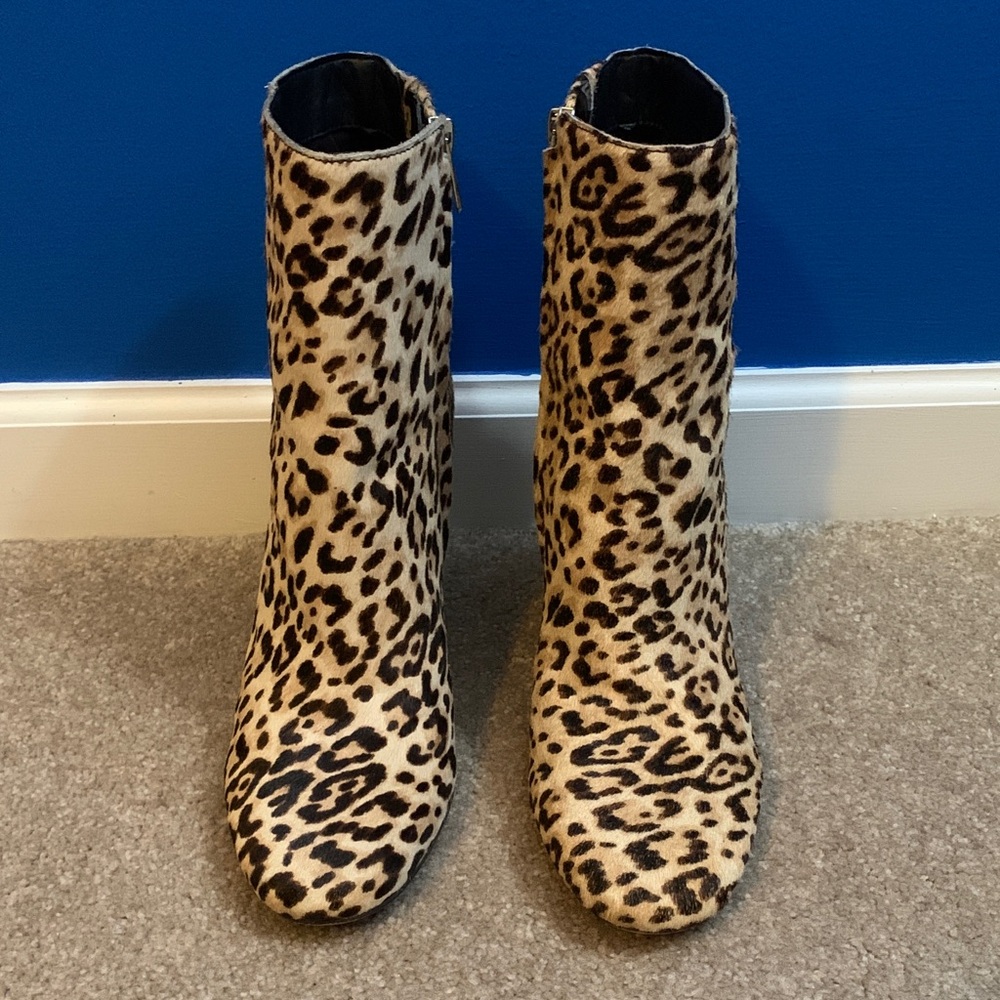 Sam Edelman Leopard Print Ankle Boots